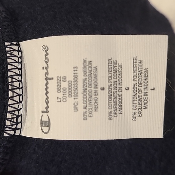 Champion Navy and Gray Bomber Jacket - Picture 6 of 7